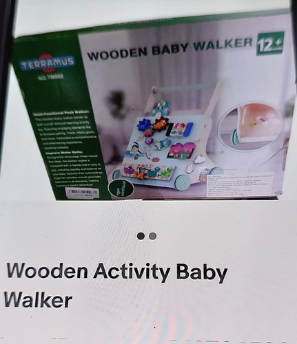 Wooden activity baby walker - wooden,
