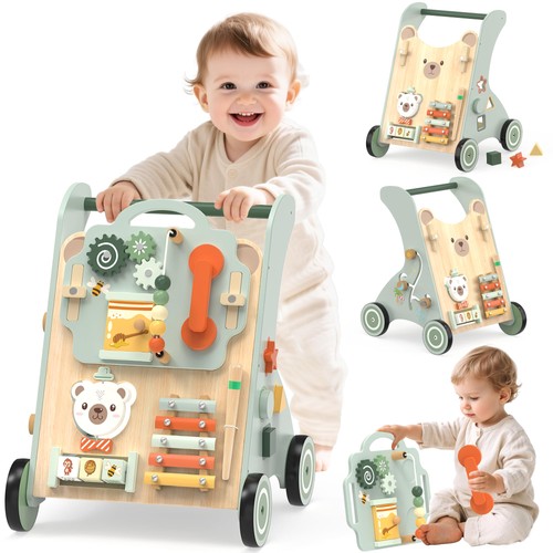 Woodmam wooden baby walker - wooden,